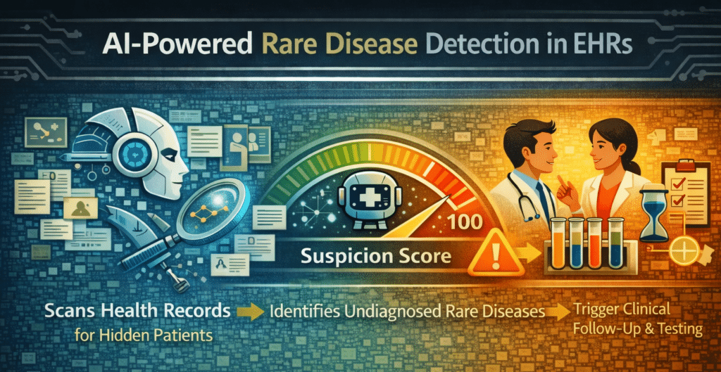 AI-powered Rare Disease Detection in EHRs