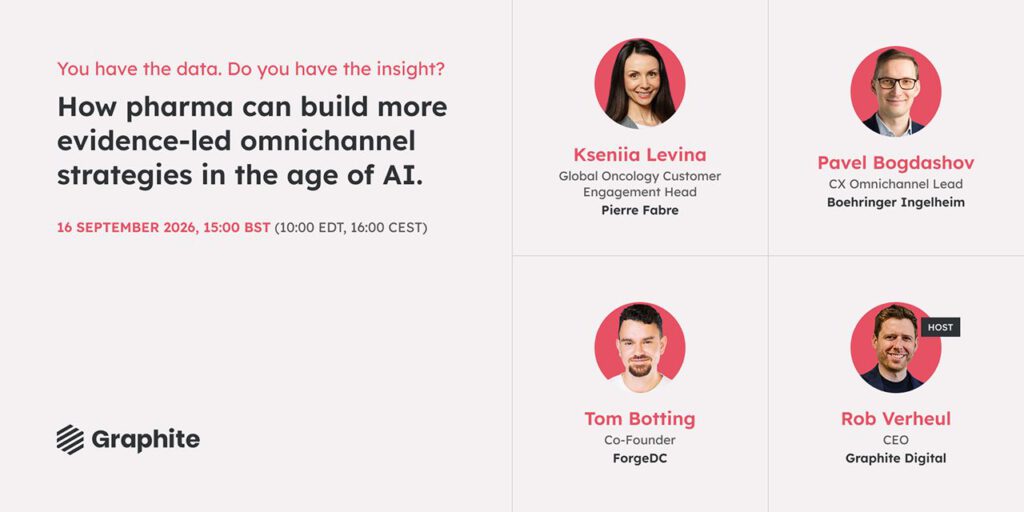Webinar "How Pharma can build more evidence-led omnichannel strategies in the age of AI"